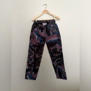 RIPNDIP Light Beam Black & Purple All Over Print Ripstop Skateboard Pants
